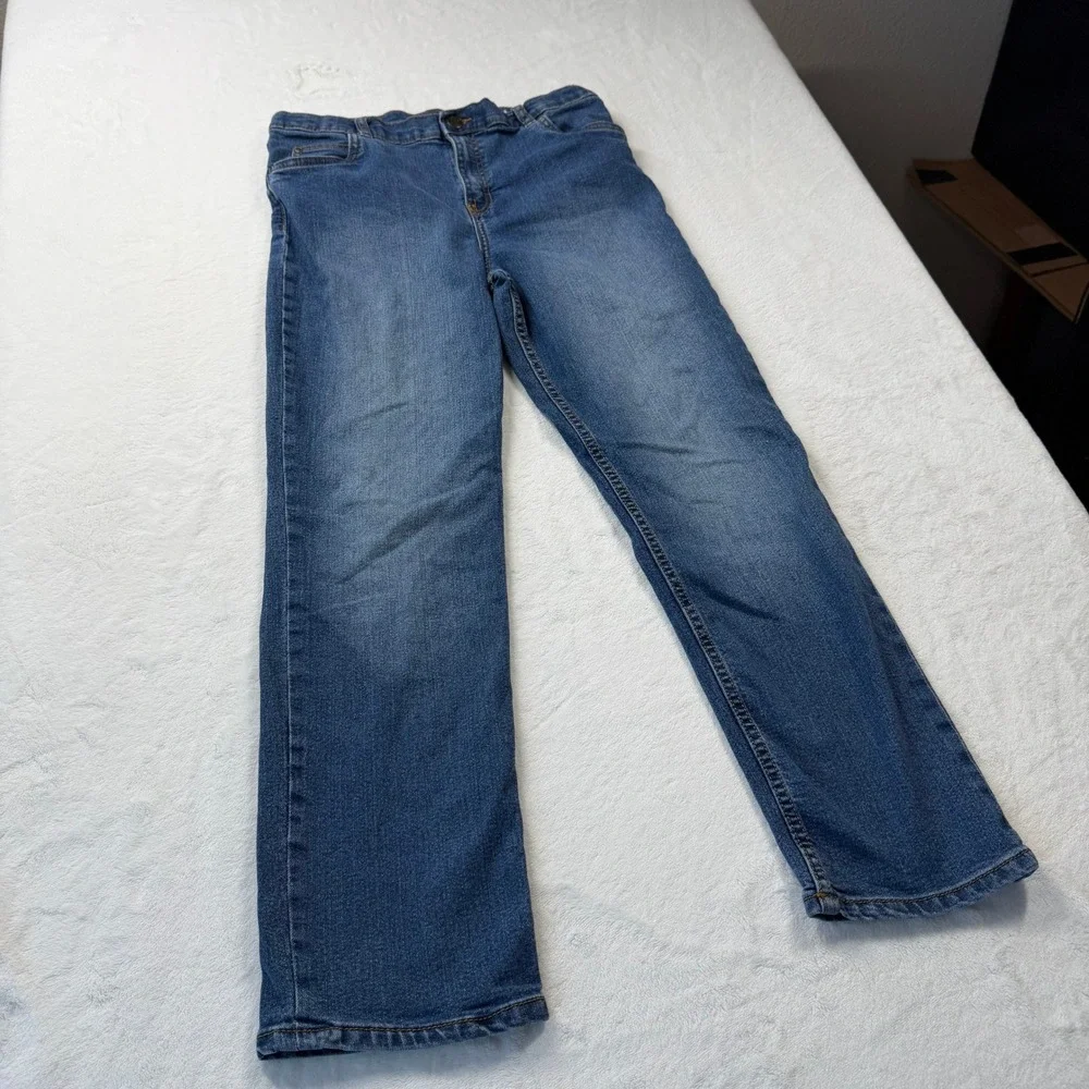 Carter's Straight‎ Leg Jeans Kids 14/14A Blue Good Medium Wash Classic Denim